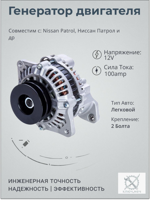 Генератор для Nissan Patrol, Ниссан Патрол