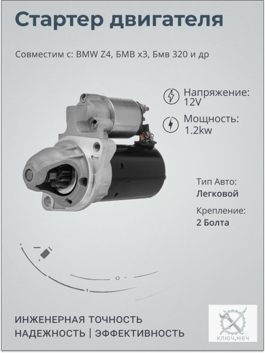 Стартер для BMW Z4, БМВ х3, Бмв 320